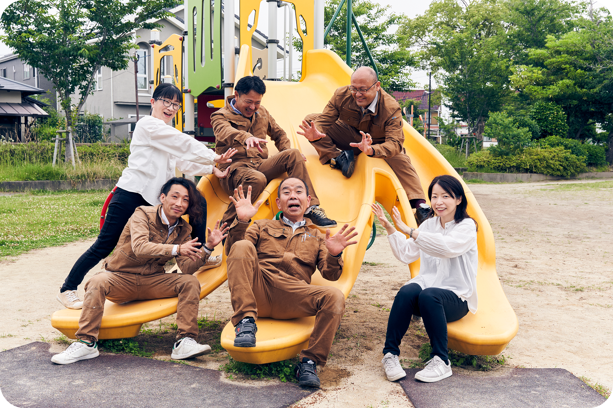 西ちゃんとともに働く仲間たち