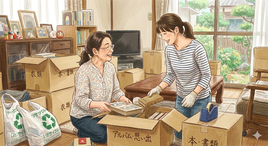 実家の片づけは、「心の整理」～無理なく進めるためのポイント紹介